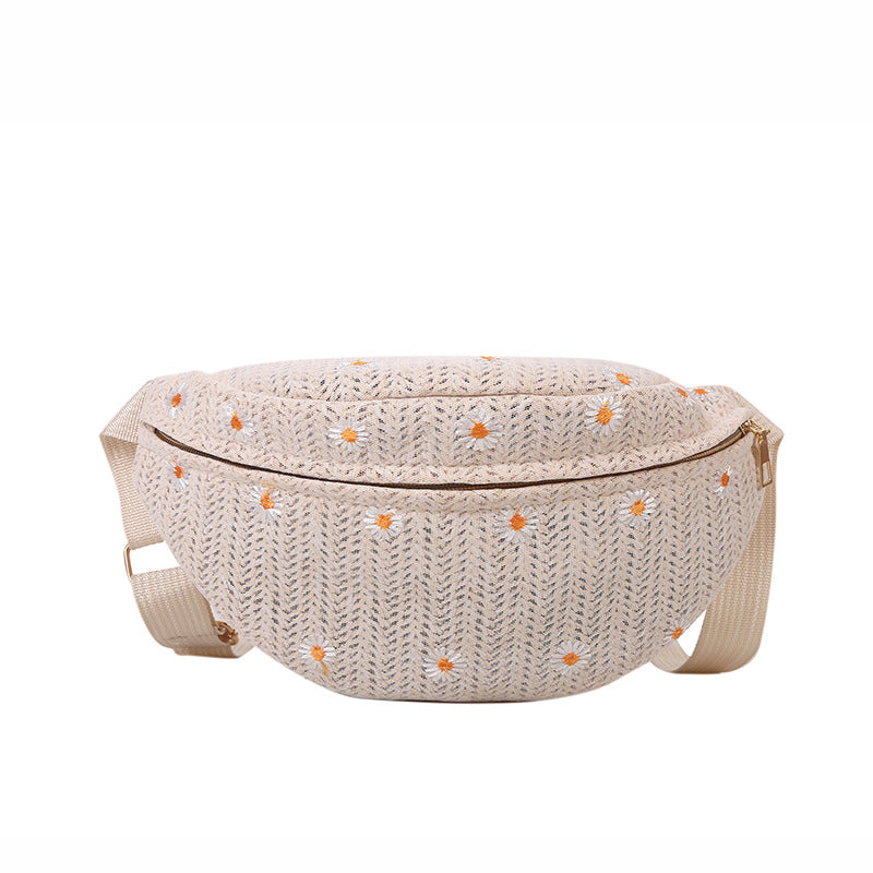 Women's Fashion Simple Straw Crossbody Bag