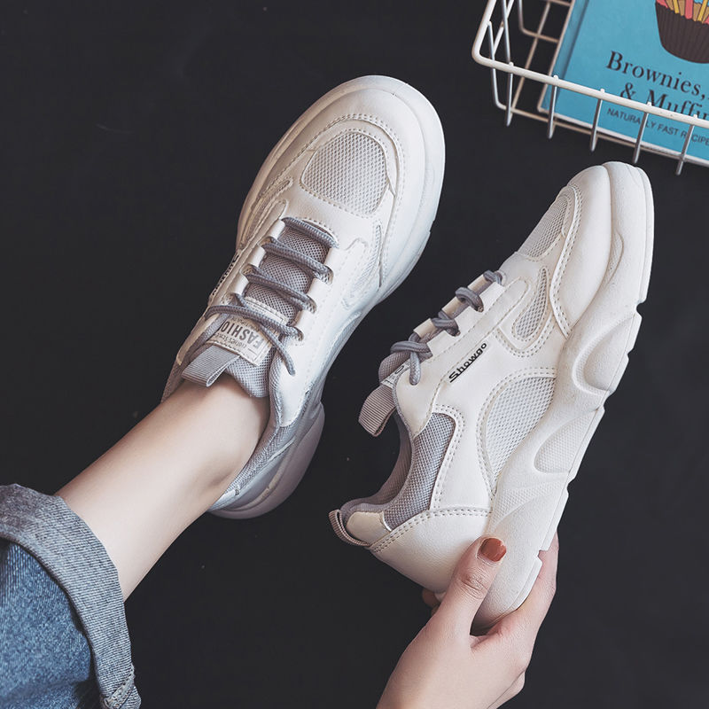 Korean Version All-match Running Mesh White Casual Shoes