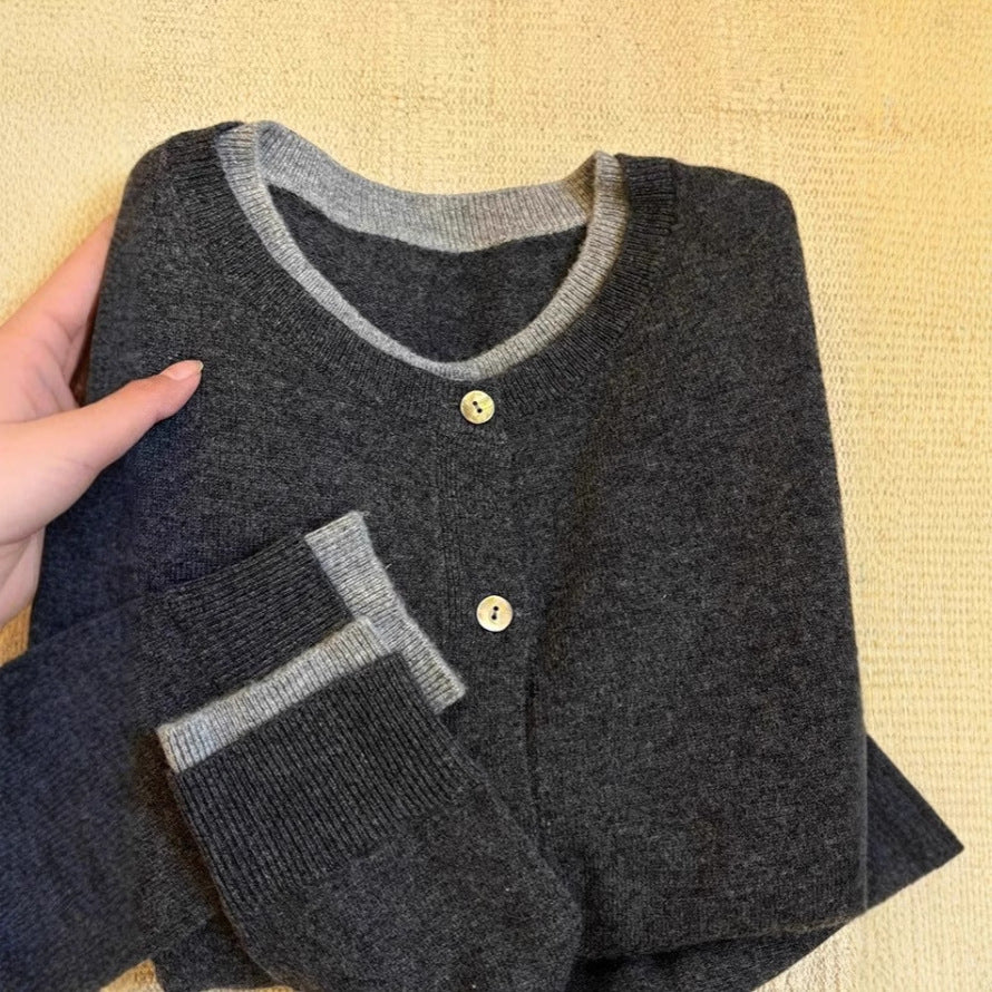 Bandage Dress Cashmere Sweater Coat Knitted Cardigan