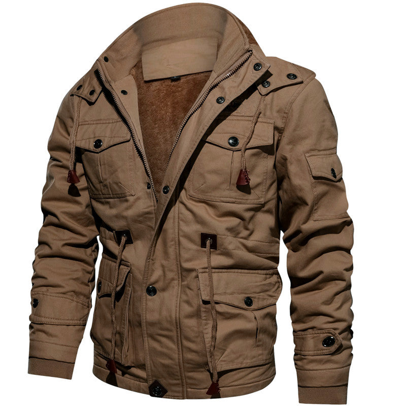 Herre Fritid Vasket Frakke Top