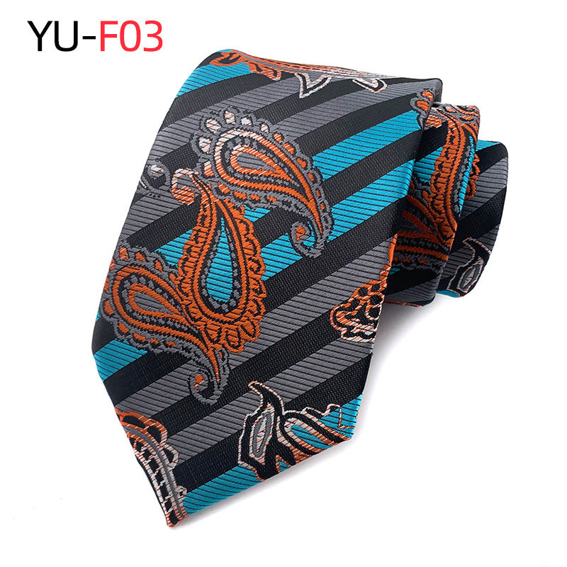 New Hot Sell Paisley Polyester Jacquard Men's Tie