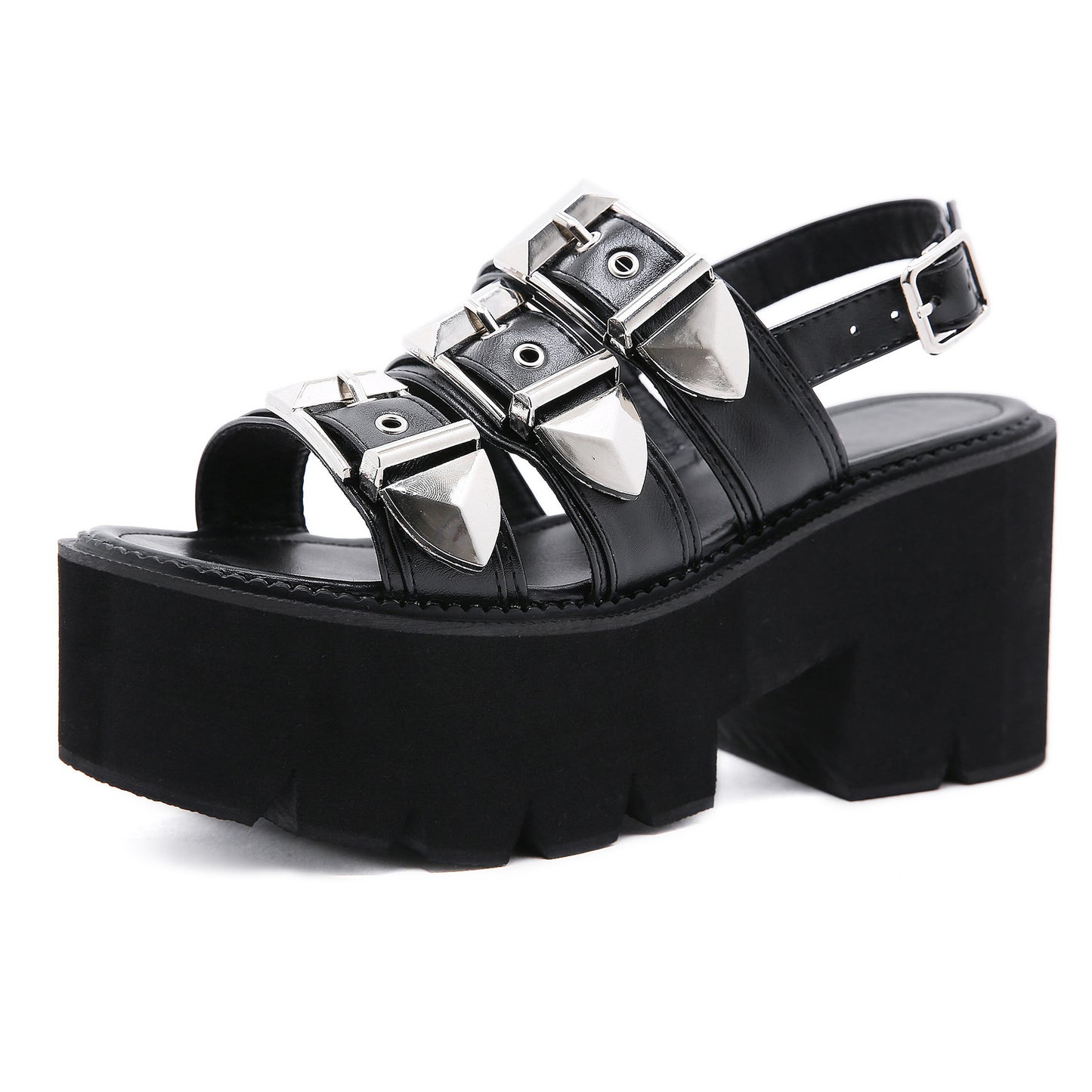 Women's Peep-toe High-heeled Sandals Simple