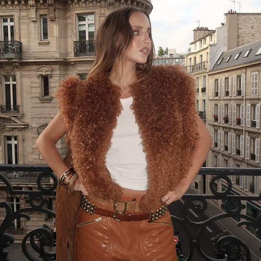 Women's Multi-color Fashionable Jacket Vest