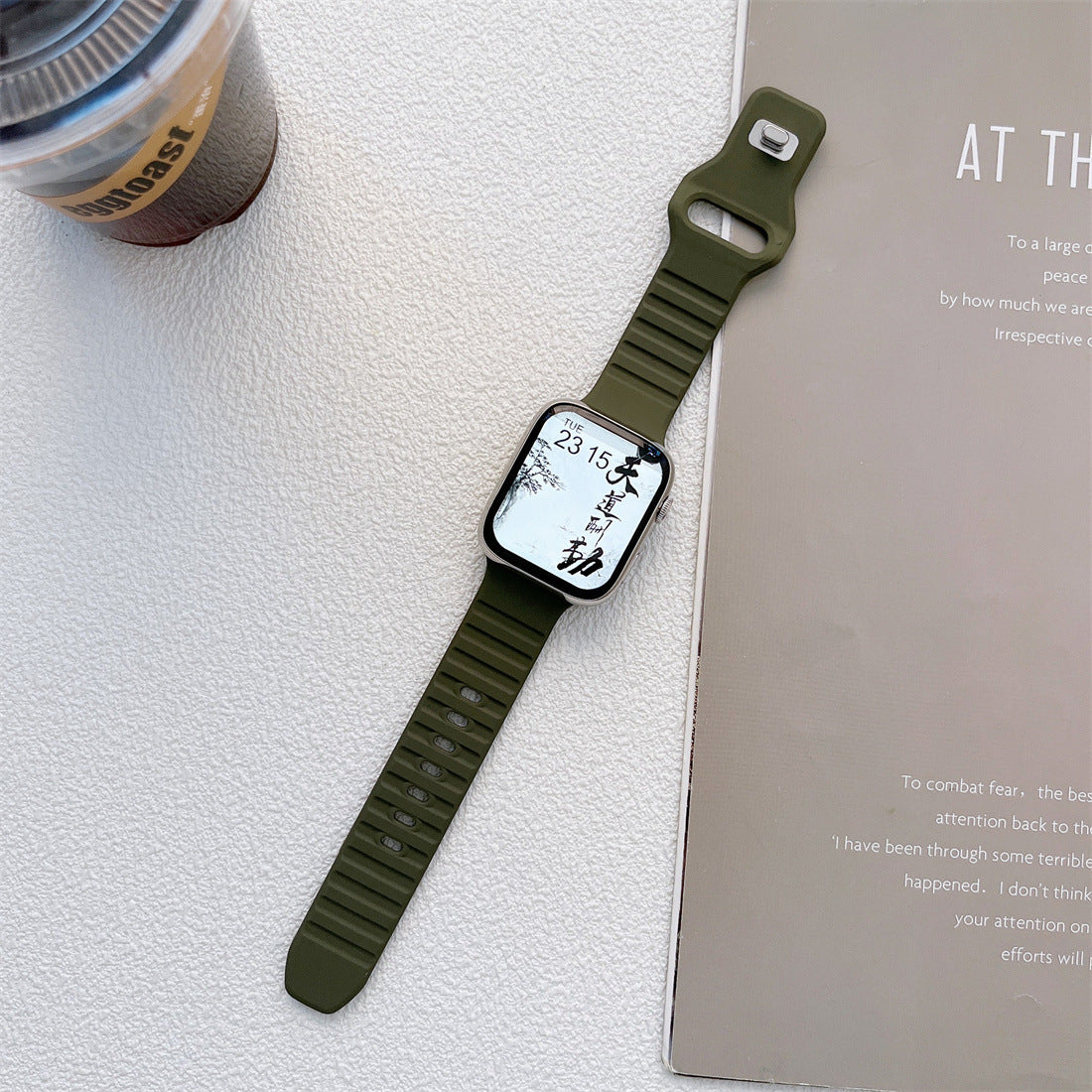 Suitable For Watch Generation Silicone Strap King Kong Wave