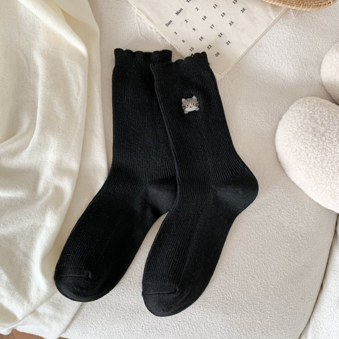 Autumn Winter Faux Wool Thick Womens Socks