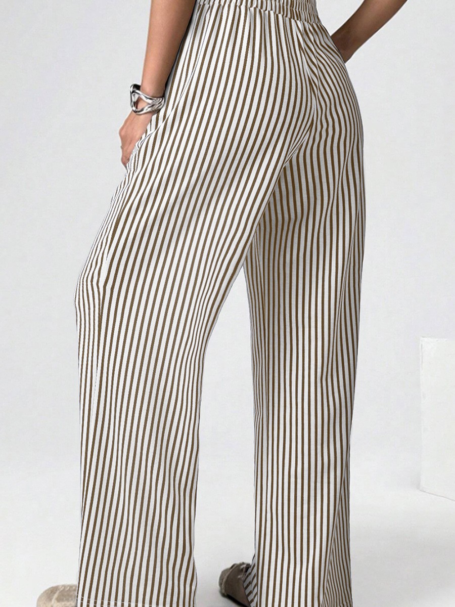 Drapey Trousers For Womenversatile Striped Casual Pants Perfect For The Office
