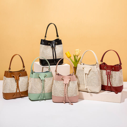 Fashion Women's Hollow Bucket Bag