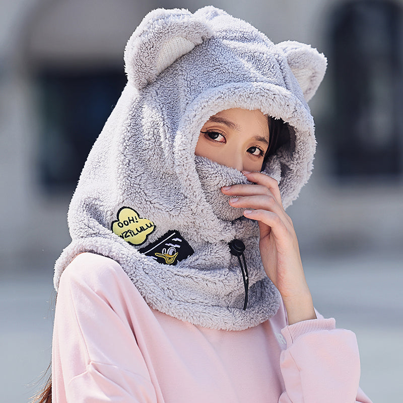 Women's Outdoor Thermal Cycling Scarf And Mask Integrated