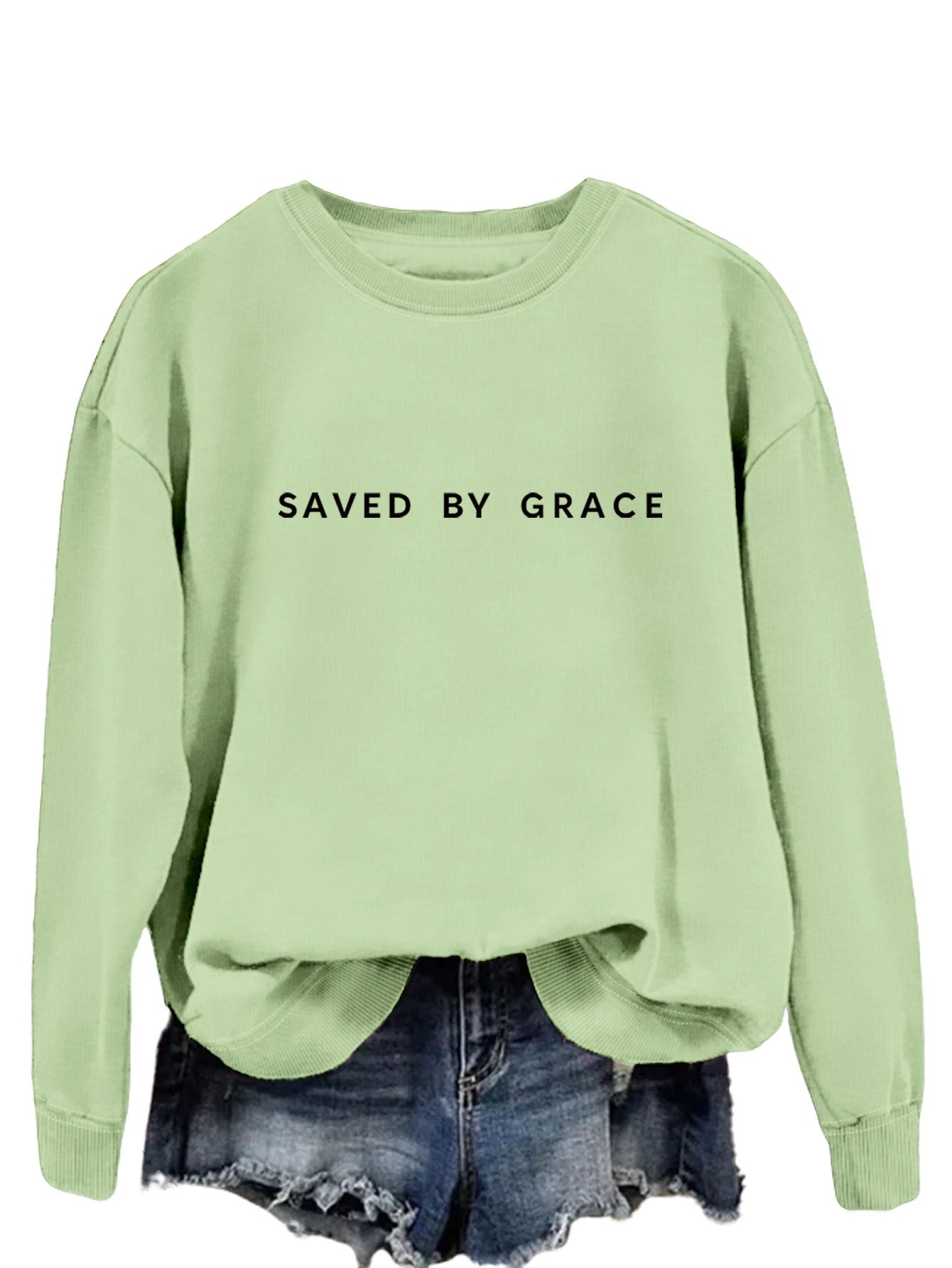 Moderigtig enkel løs sweater til damer