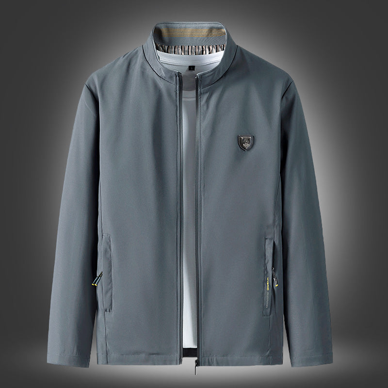 Middle-aged Men's Cotton Jacket Plus Velvet Thickening