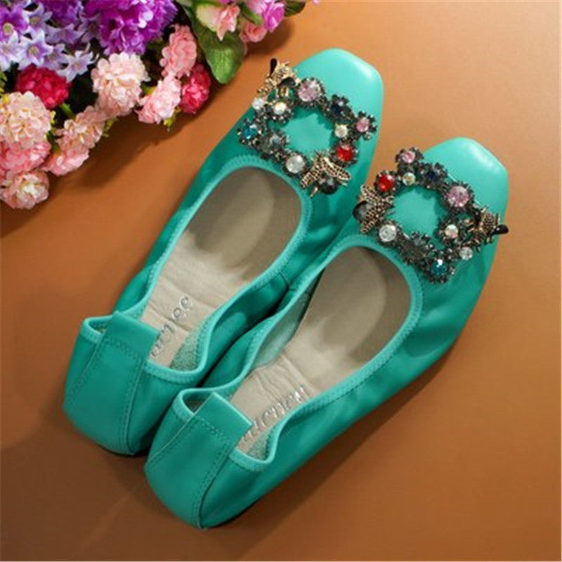 Flat Shoes With Shallow Mouth And Comfortable Low Heel