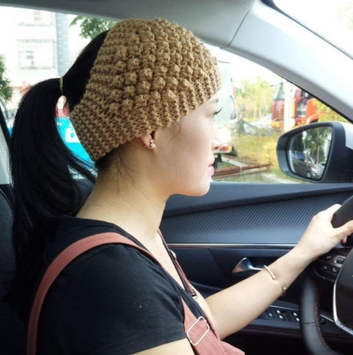 Wool Wide Brimmed Headband Hat Headwear Autumn And Winter Warm Headscarf
