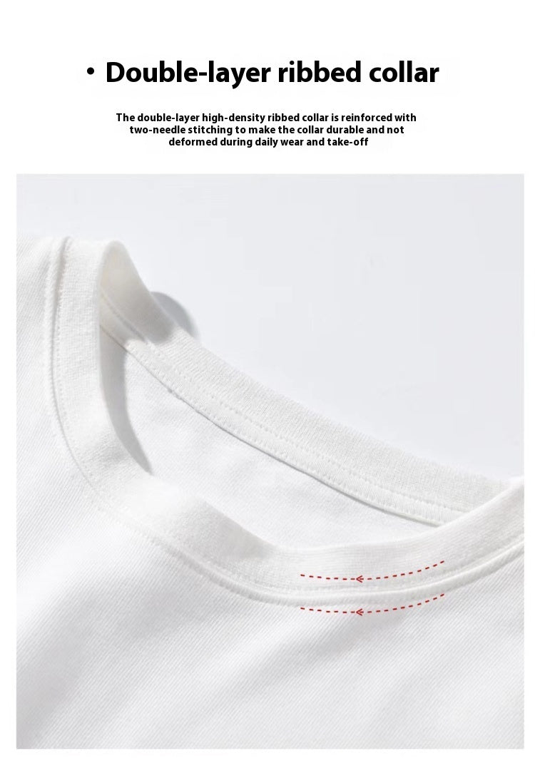 260g Heavy Loose Cotton Printed T-shirt