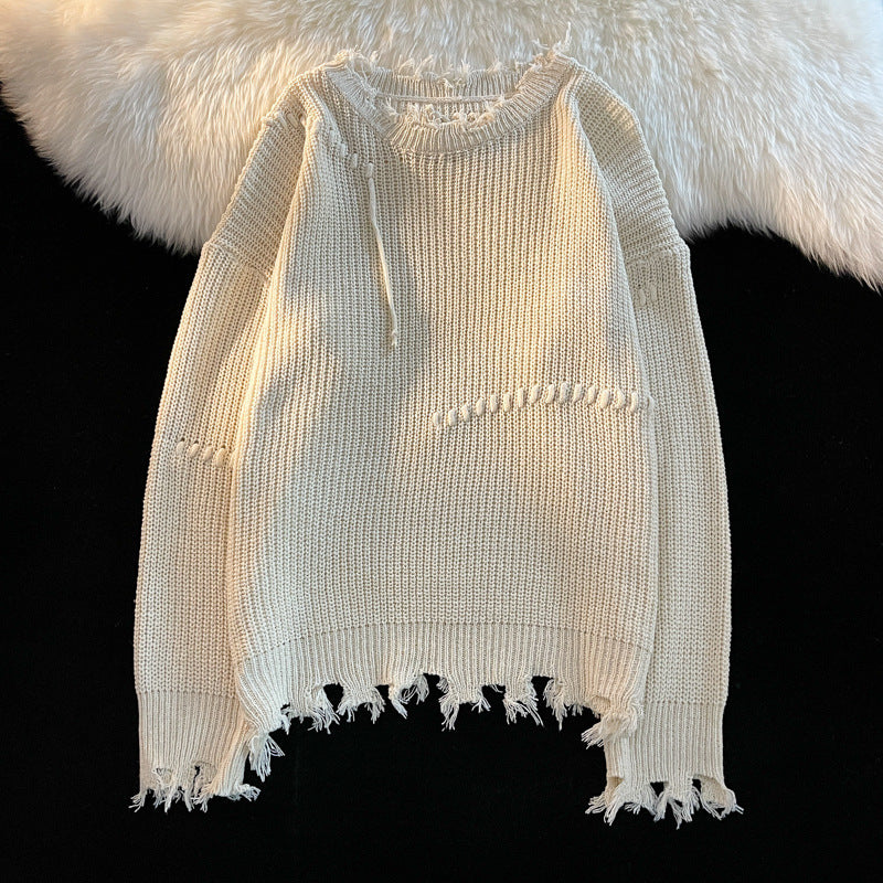Men's And Women's Round Neck Knitted Sweater