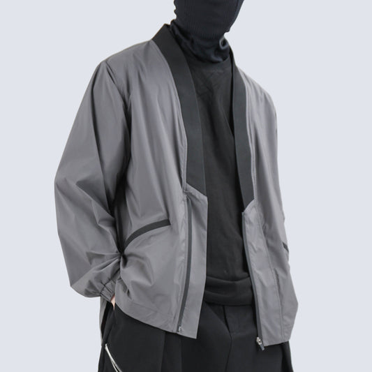 Funktionel kimono-jakke i japansk stil, cardigan-frakke