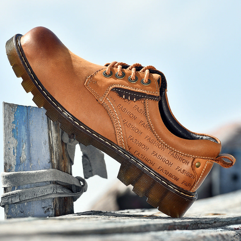 Casual Trendy Shoes Men's Low-cut Lace-up Plus Size Fashion