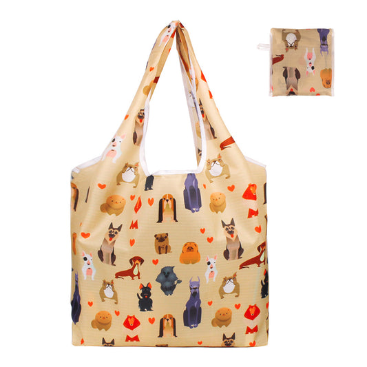 Portable Digital Printed Oxford Cloth Folding Shopping Bag
