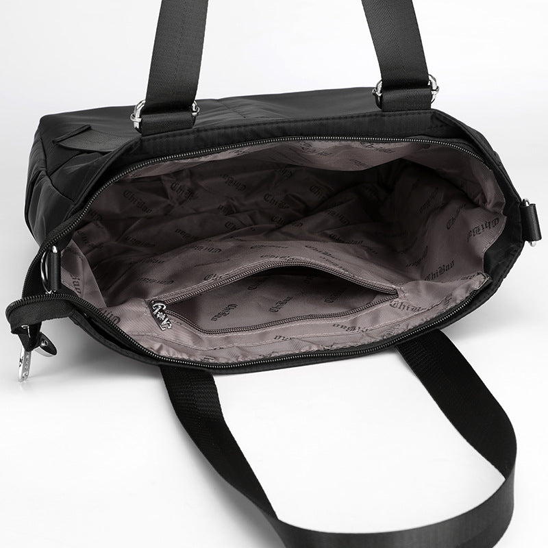 Oxford Cloth Shoulder Bag Large Capacity Casual Tote Bag