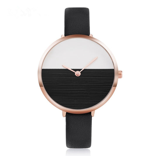 Students Korean Style Simple Women's Waterproof Fashion Quartz Watch Strap Foreign Trade