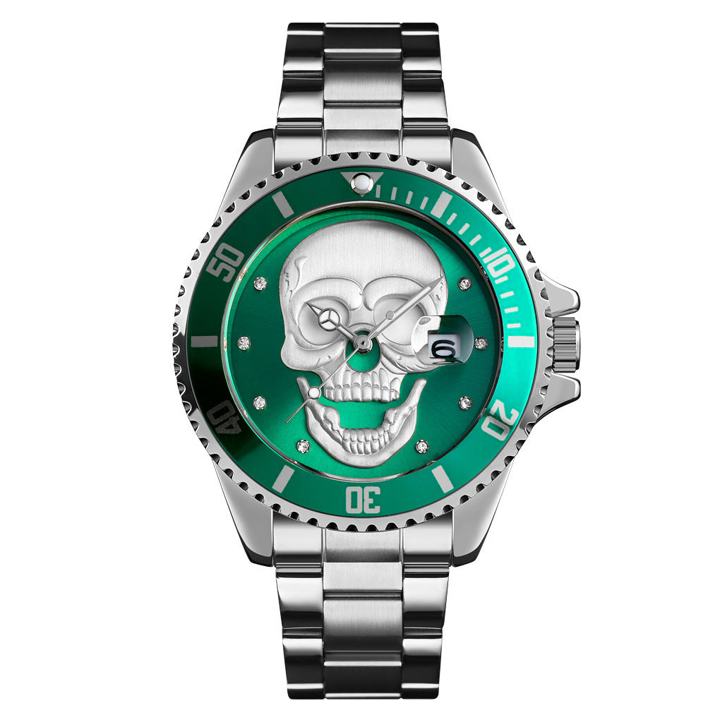 Luminous waterproof quartz watch