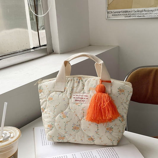 Fashion New Floral Quilted Bento Bag