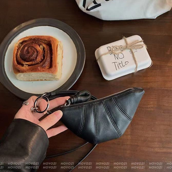 Special-interest Design Leather Mini Tribute Croissant