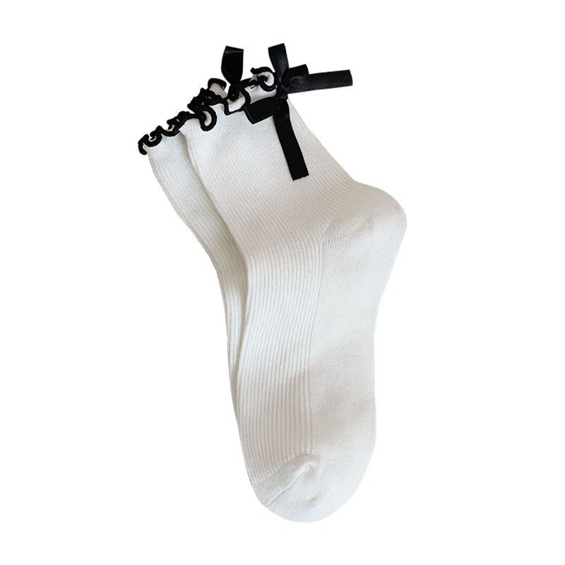 Wooden Ear Tube Socks Female