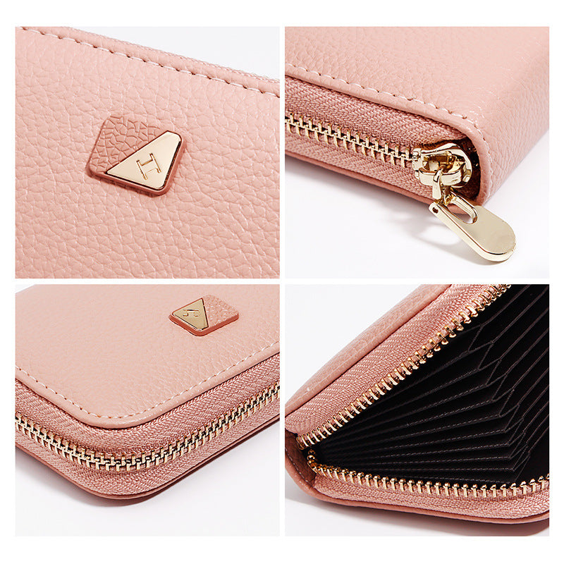 Women's Leather Solid Color Coin Purse