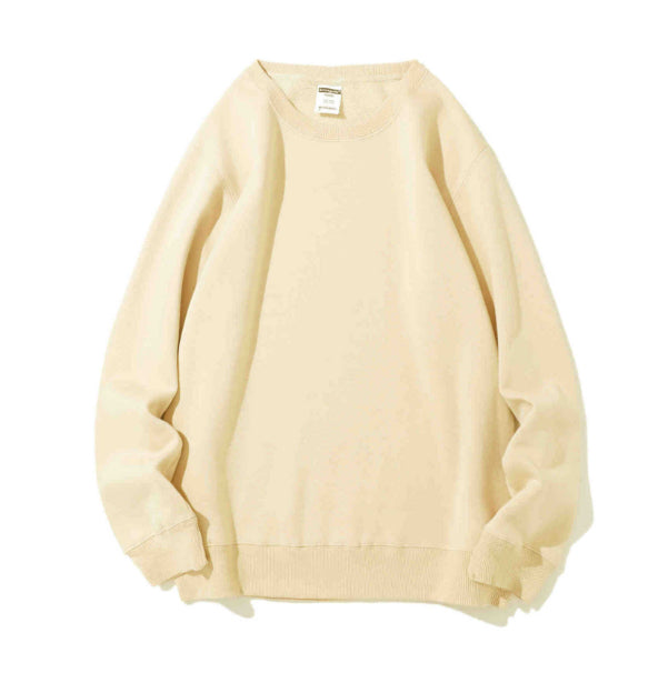 Polar Fleece Round Neck Sweater Fleece-lined Light Board Candy Color Long-sleeved Thickened Coat