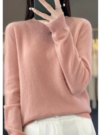 Solid Color Simple Pullover Cashmere Loose Sweater