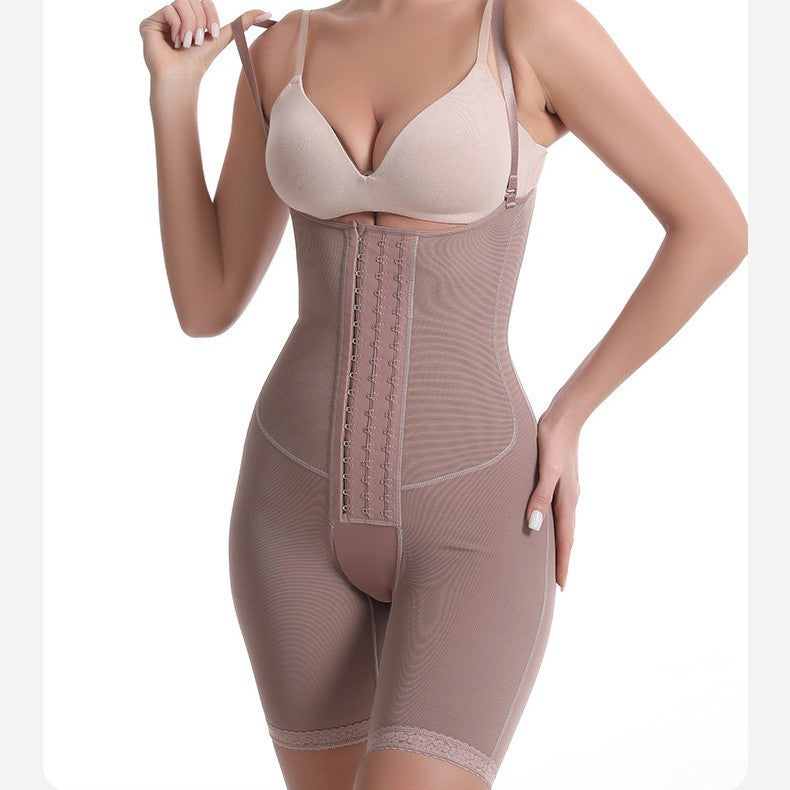 High Elastic Mesh Camisole Crotch Belly Contracting Hip Lifting Corset
