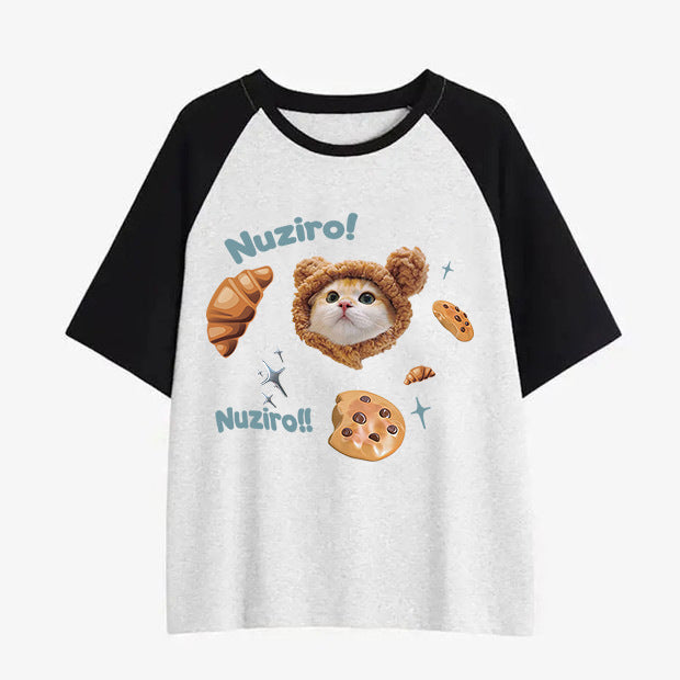 Women's Summer Cartoon Loose Top Cotton T-shirt
