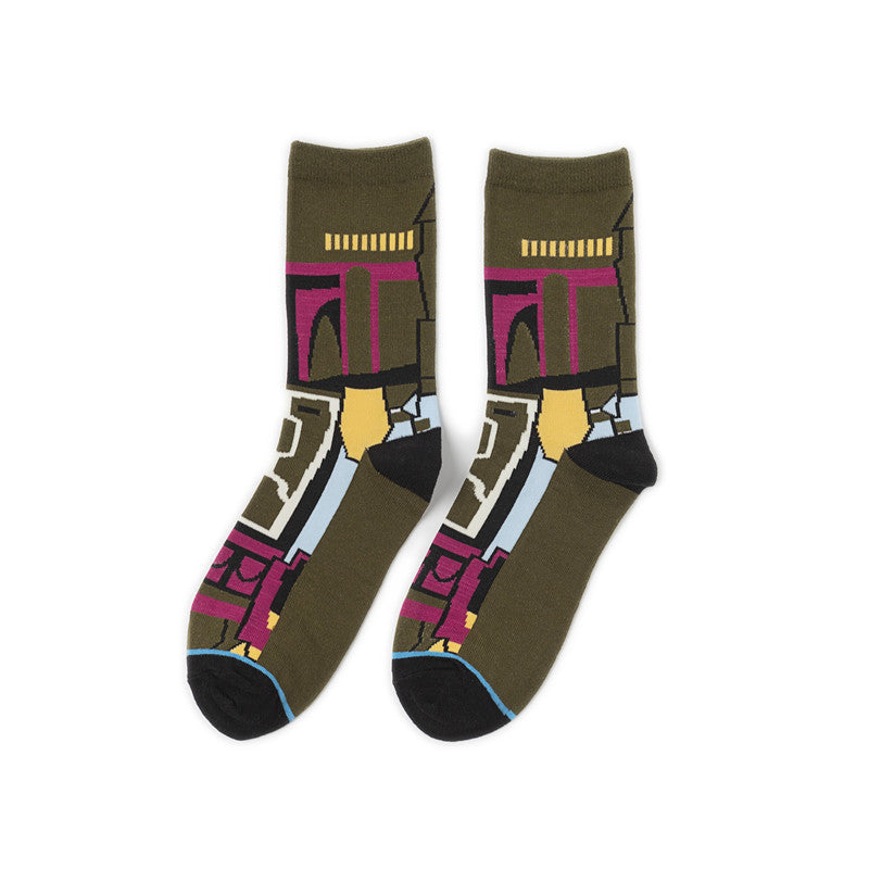 Mid-calf Socks Star Personality Flat Sock