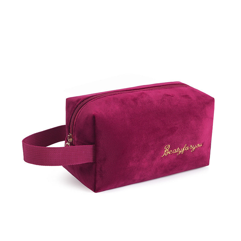 Flannel Cosmetic Storage Bag Tote Cloth