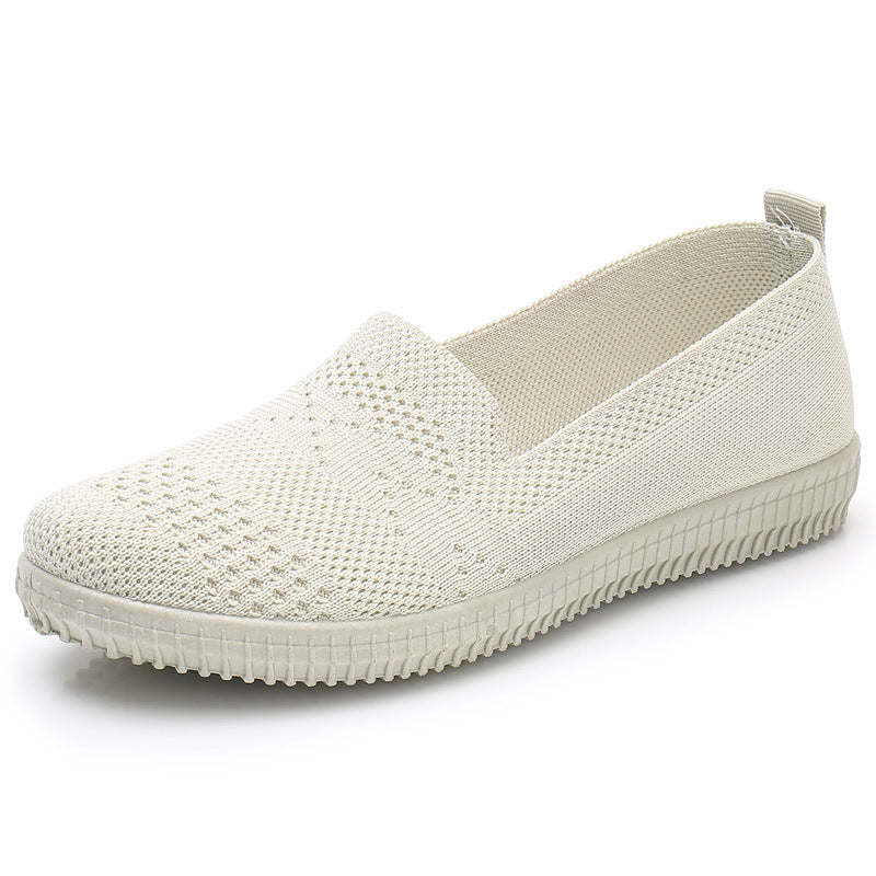 Autumn Breathable Casual Flat Bottom Middle-aged And Elderly Mother Shoes