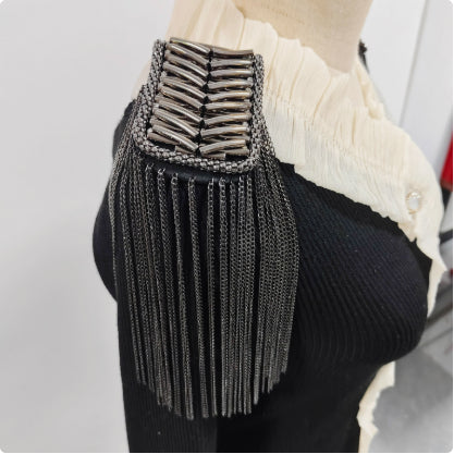 Metal Super Long Chain Simple Men's And Women's Clothing Ornament Tassel Epaulet