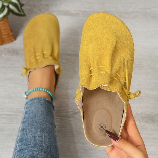 Stylish Minimalist Retro Casual Design Womens Slippers