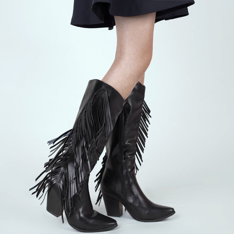 Tassel Martin Boots Plus Size European And American Fashion