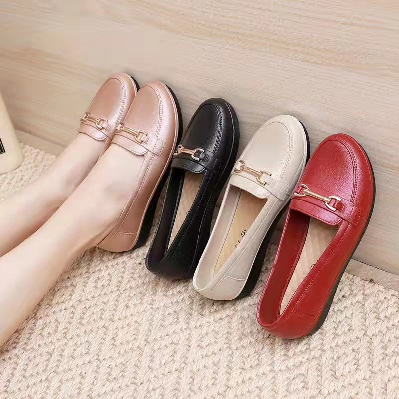 Professional Baotou Ladies Single Shoes Fashion Low-top Flat-heel Breathable Casual