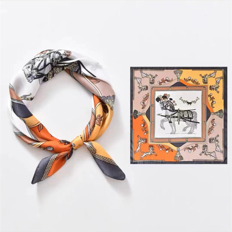 Crepe Satin Scarf For Women