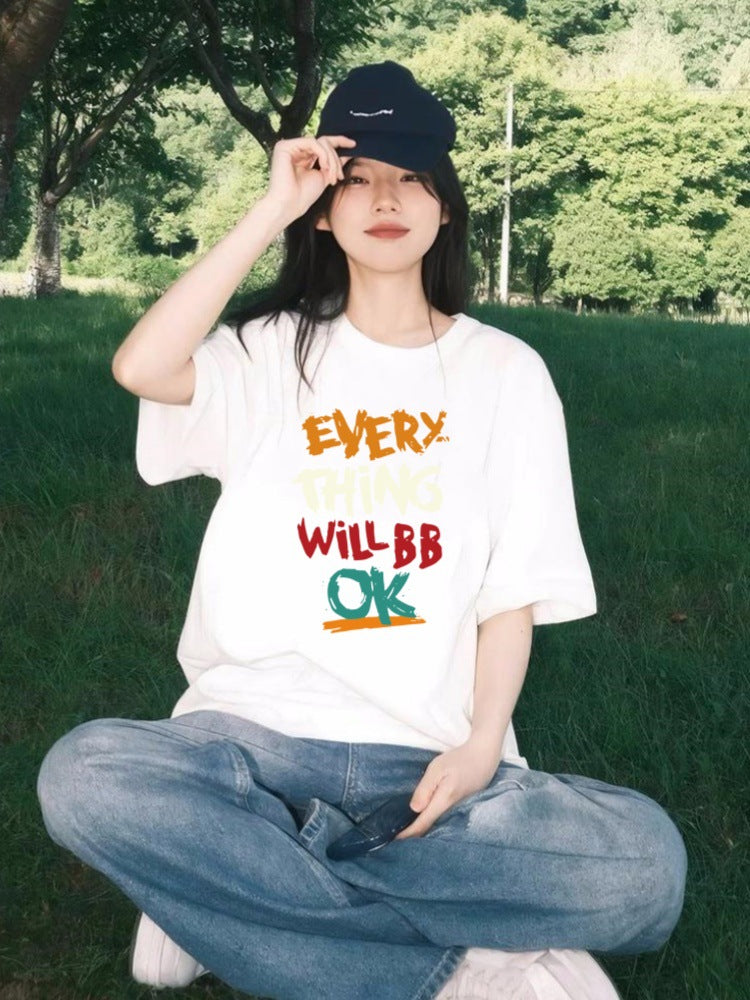 Women's Cotton Short-sleeved T-shirt
