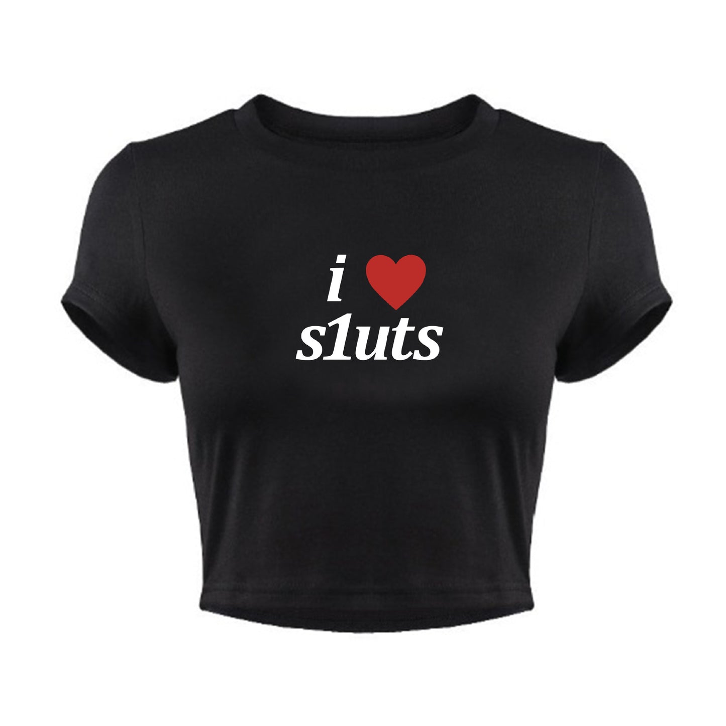 INS personlighed street bogstavtryk kort mavelamelig kortærmet T-shirt