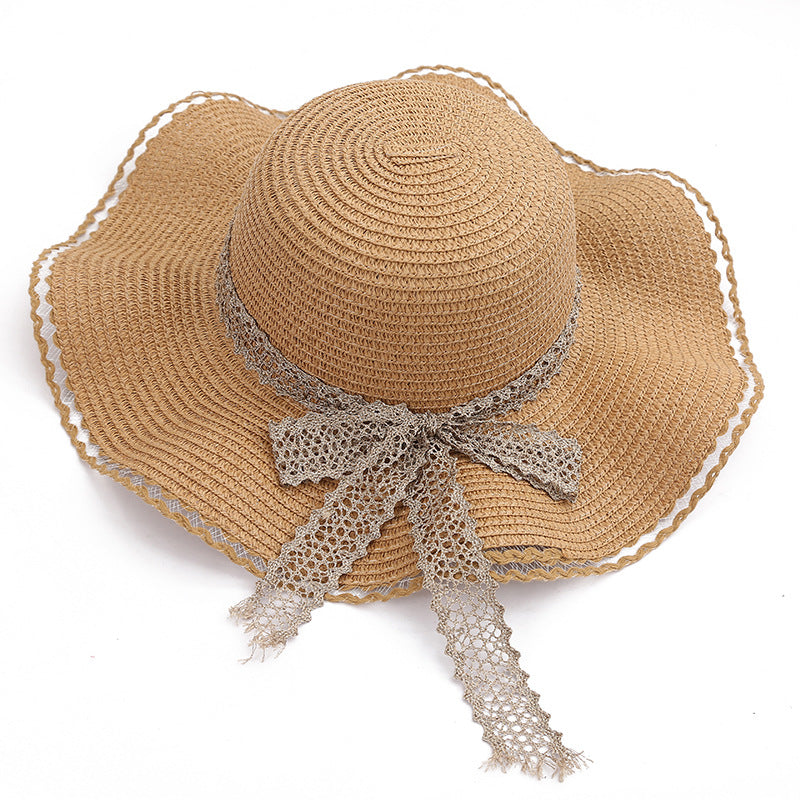 Large Brim Foldable Bow Beach Holiday Shade Hat