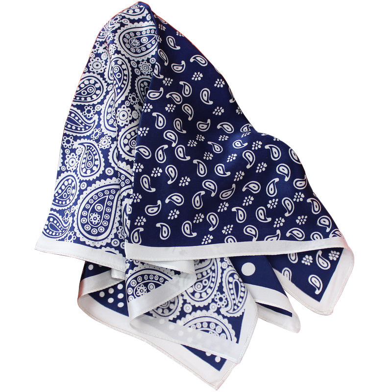 Men's Fashion Vintage  Cashew Flower Silk Scarf