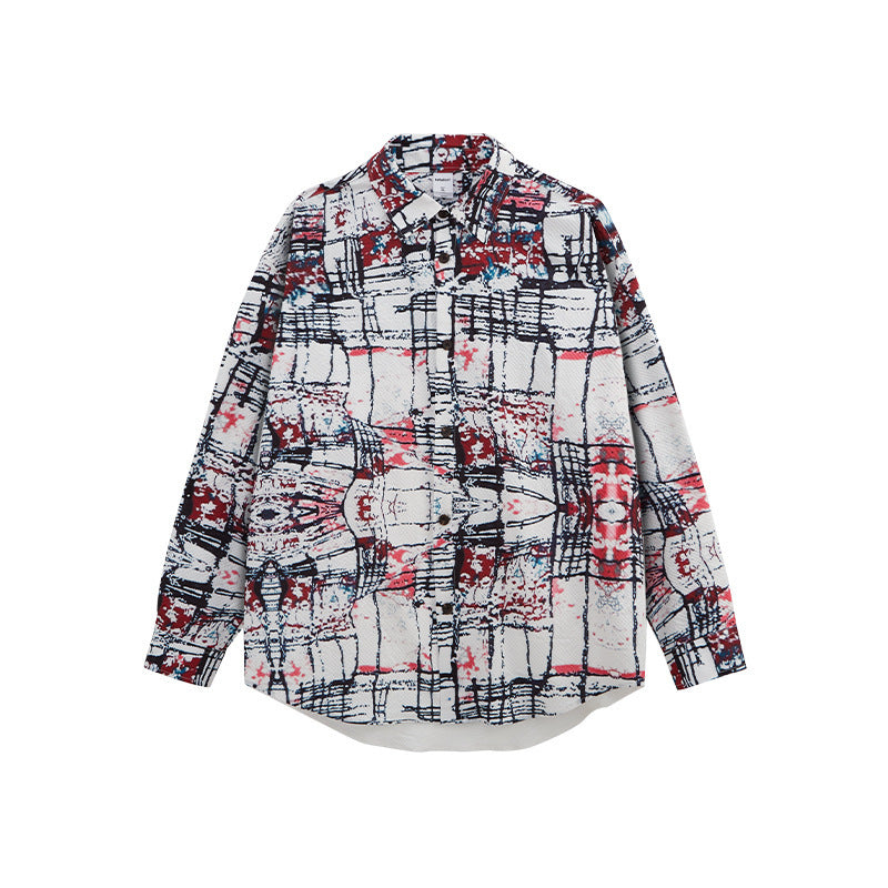 Spring New American Street Cardigan Lapel Long Sleeve