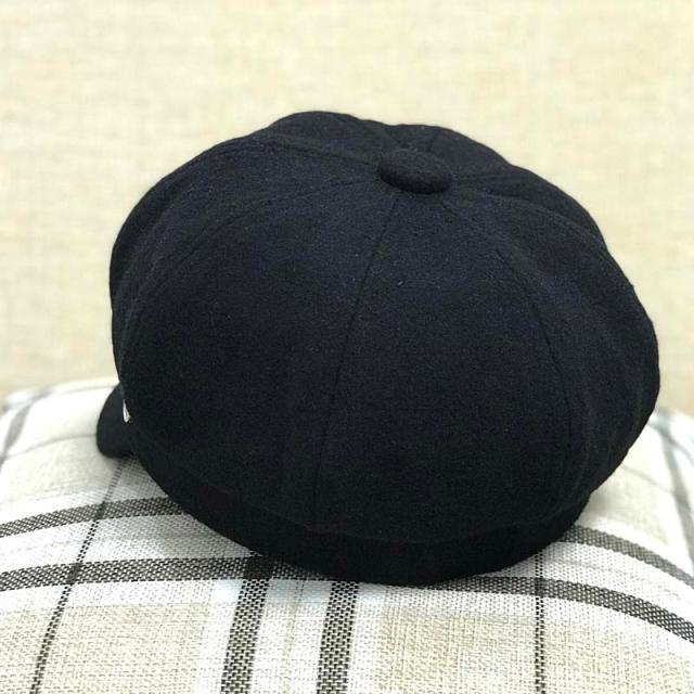 Women's Woolen Octagonal All-match British Hat