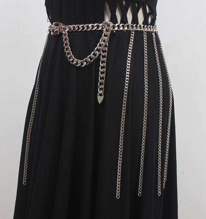 Super Flash Chain Tassel Waist Chain Belly Dance Fairy Accessories Jewelry Dance Matching