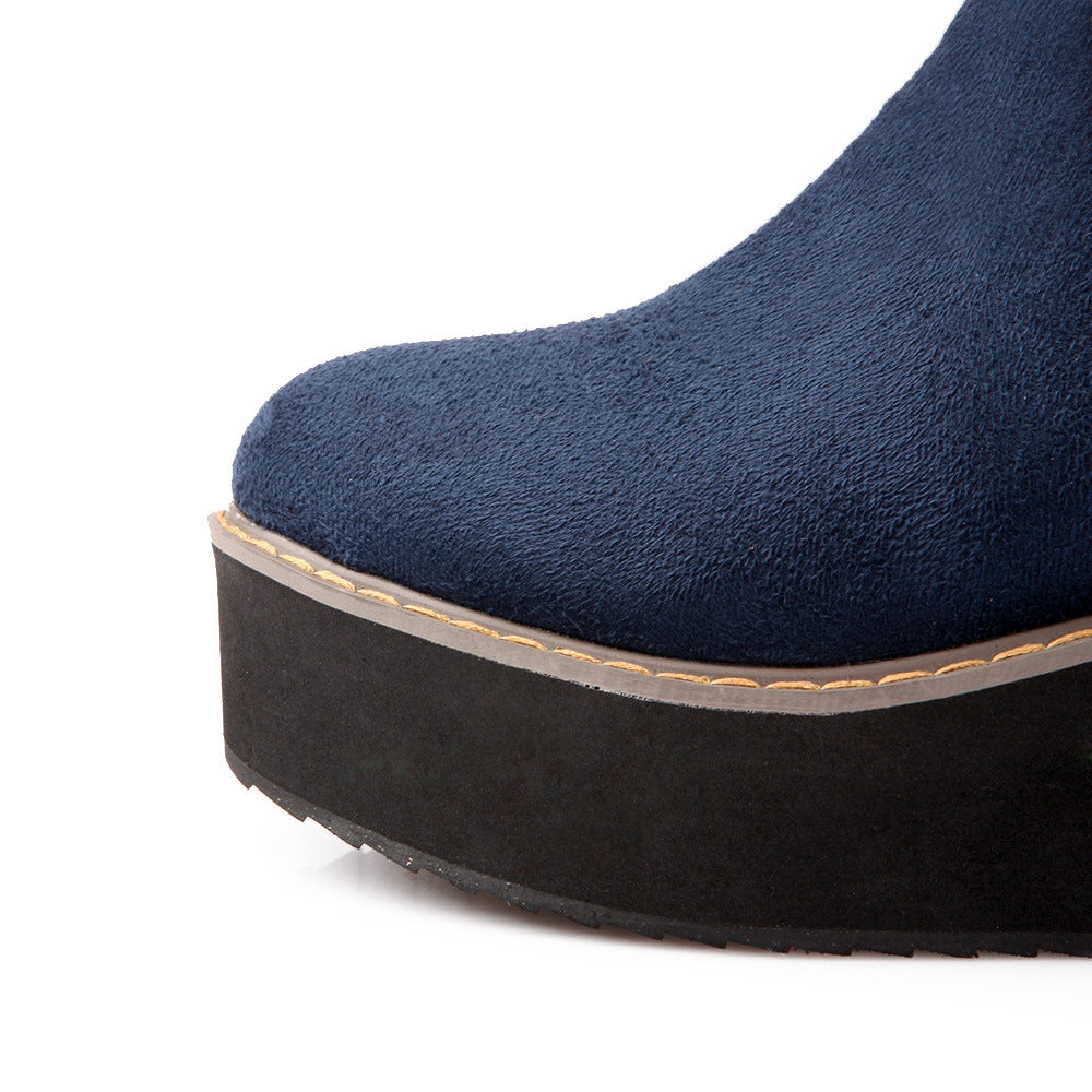 Winter Thick-soled Flat-bottom High Boots Tide