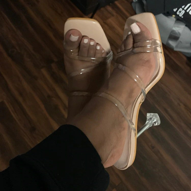 High Heels White Fashion Women's Shoes 35-43 European And American Sandals And Slippers