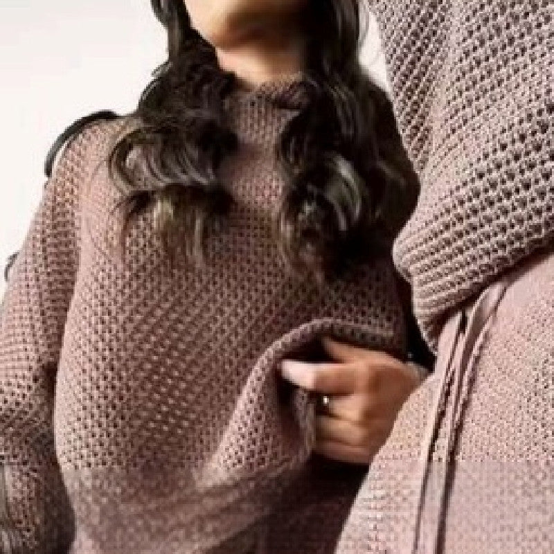 Half Zip Ensfarvet Minimalistisk Alsidig Langærmet Sweater Drenge Efterår Og Vinter